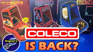 COLECO Mini ARCADE Berzerk, Frenzy & TopRacer Review with Board Swap