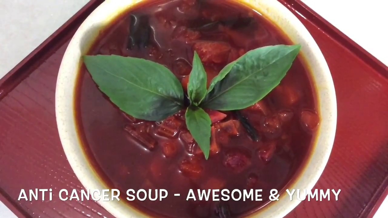 5 Color Superfood Veg Soup Cancer fighting Soup slimming soup YouTube
