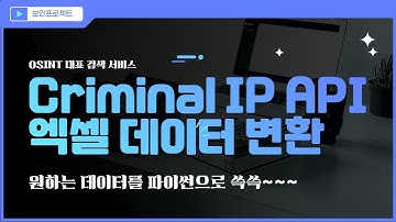 CriminalIP API 데이터를 파이썬 tkinter 엑셀파일로 변환하기 #python #파이썬자동화