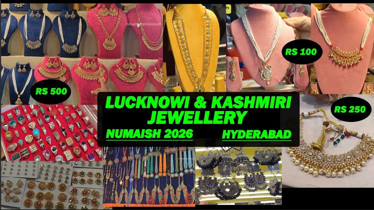 NUMAISH EXHIBITION 2026 HYDERABAD | LUCKNOWI & KASHMIRI Jewellery | Nampally Exhibition Numaish 2026
