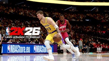 NBA 2K26 | Lakers vs Rockets Full Gameplay | TV Broadcast Camera