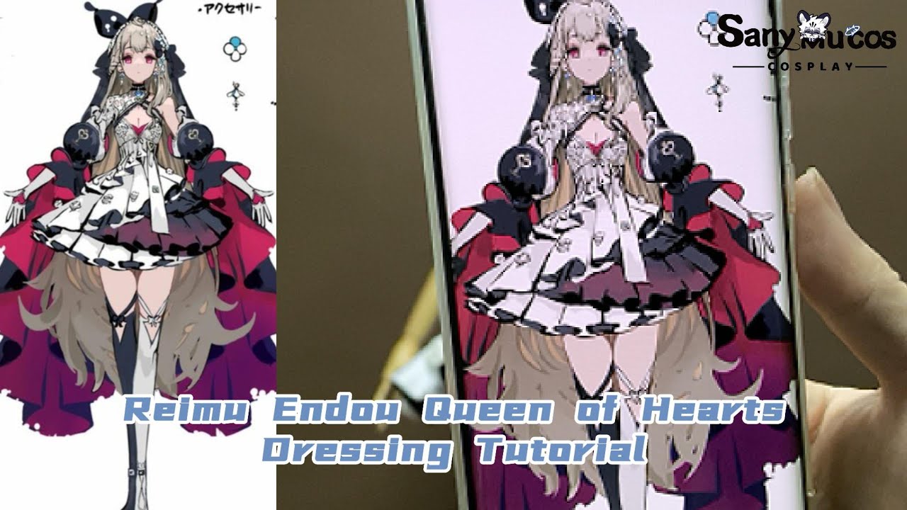 【SanyMuCos】Vtuber YouTube Reimu Endou Cosplay Costume Dressing Tutorial