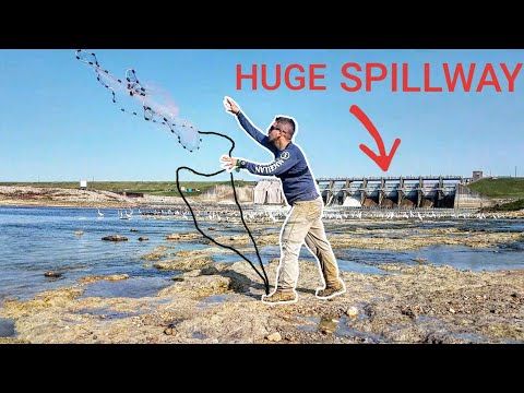 What Happens If You Cast Net Under A GIANT DAM???