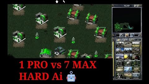 1 PRO vs 7 MAX HARD Ai multiplayer Command and Conquer