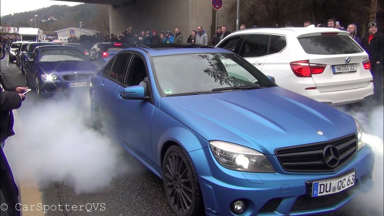 CarFreitag Nürburgring 2016 - Burnouts, Drifts, Funny Public, Police etc! - YouTube