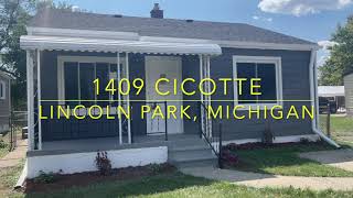 1409 Cicotte, Lincoln Park, Mi. Virtual Tour Lincoln Park Michigan Zip Code