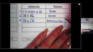 How to Prove Triangles Congruent: Proof Booklet #1-7 - Live Lesson Monday, 11/15