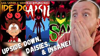 UPSIDE DOWN, DAISIES & INSANE (Official Music Video) - Black Gryph0n & Baasik #HazbinHotel REACTION!