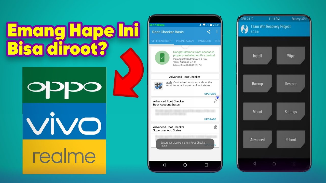 Apakah HP Oppo Vivo dan Realme Bisa diroot? - Root HP Oppo Vivo dan