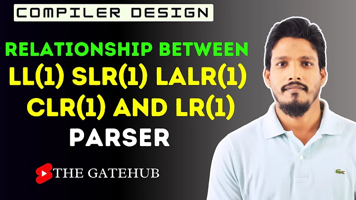 Relationship between LL(1), SLR(1), LALR(1), CLR(1) and LR(1) Parsers | Compiler Design