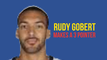 Rudy Gobert makes a 3 pointer