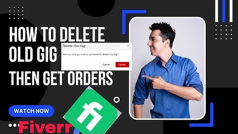How To Delete Gig On Fiverr | How To Remove Fiverr Gig (2022)