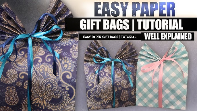 How To Put Tissue In A Gift Bag - Gift Wrapping Tutorial - Easy