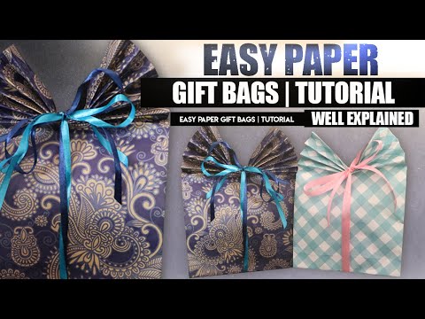 Tas mudah Paper Gift | tutorial