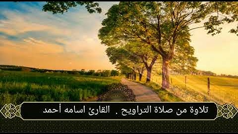 تلاوة خاشعة من صلاة التراويح بصوت القارئ : أسامة أحمد حسن اليمني..