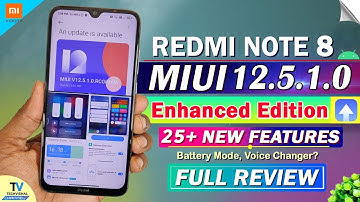 Redmi Note 8 MIUI 12.5.1.0 New Enhanced Update Review | 25+ New Features | Redmi Note 8 New Update