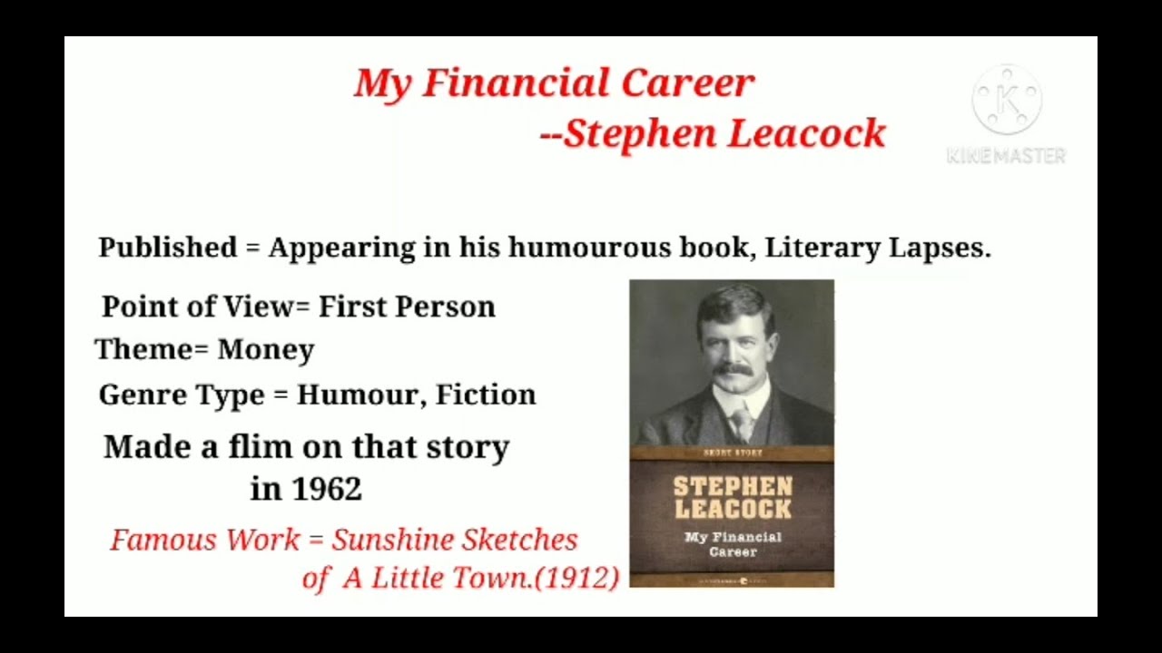 my financial career by stephen leacock analysis