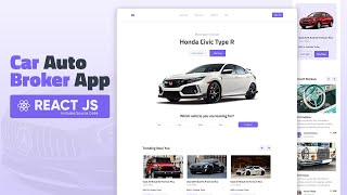 🚗 Create Car Broker App with ReactJS | Download Assets and Source Code to deploy.