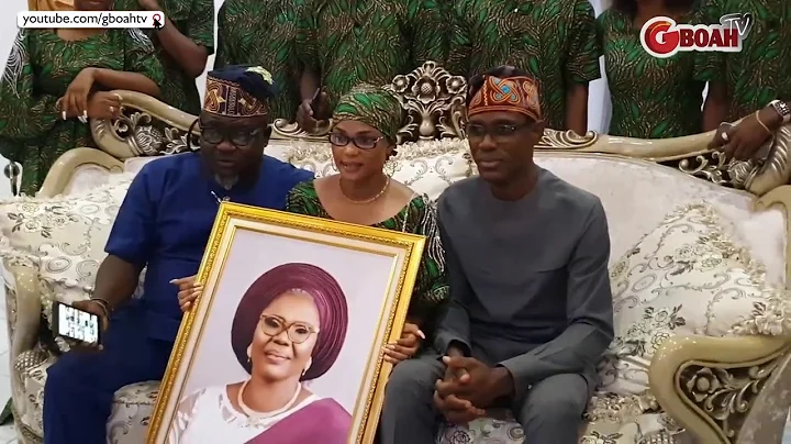 An emotional moment for Iyabo Ojo and family as they bury their martriach