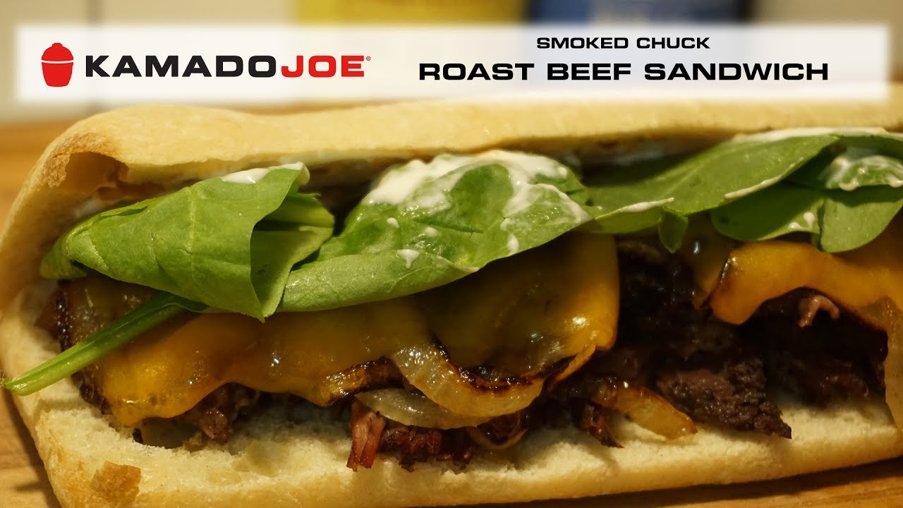 Kamado Joe Smoked Chuck Sandwich YouTube