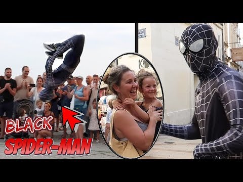 Thumbnail for PRANK | JE ME DÉGUISE EN BLACK SPIDER-MAN [CRAZY FLIPS IN PUBLIC]