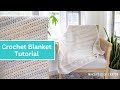 Crochet Blanket Tutorial Using Caron Blossom Cakes