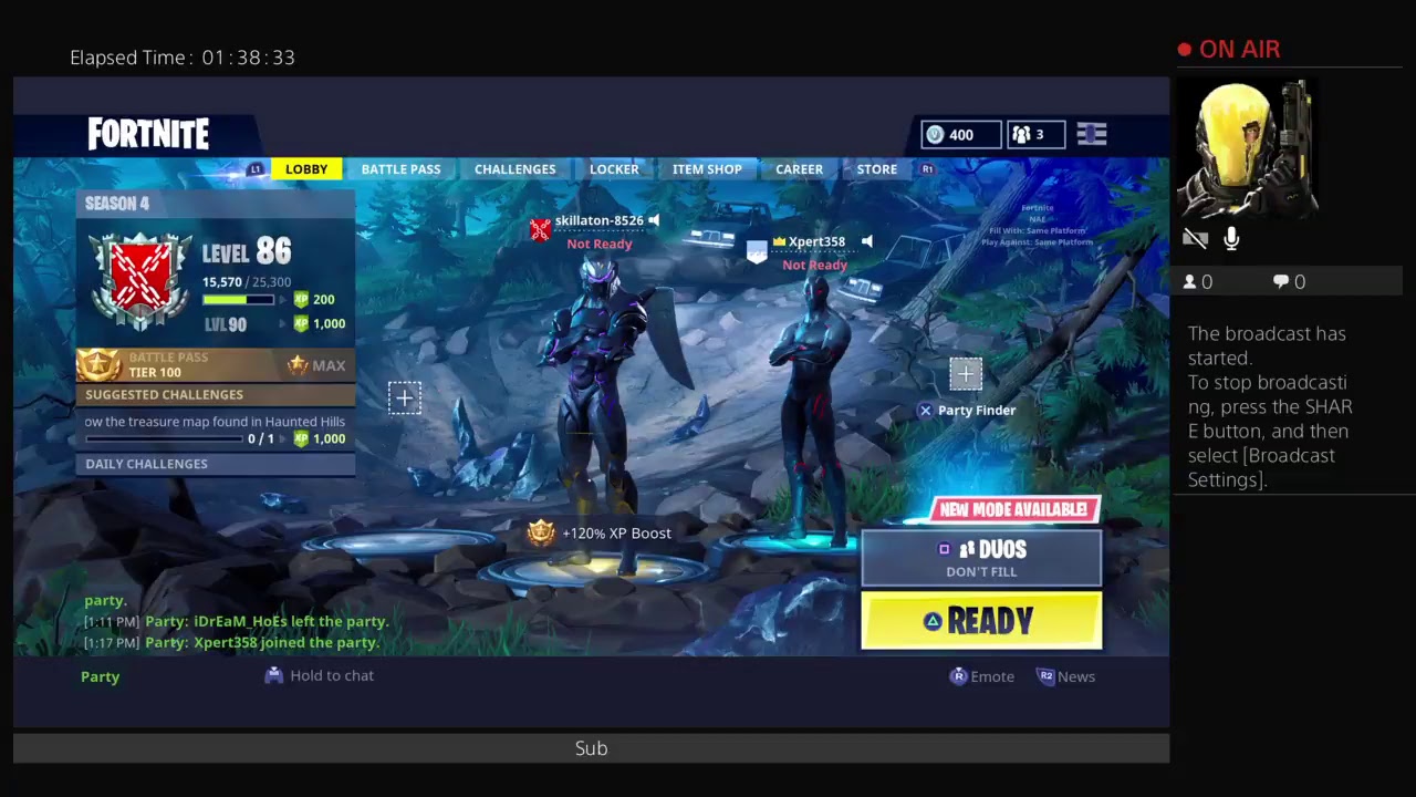 skillaton-8526's Live PS4 Broadcast