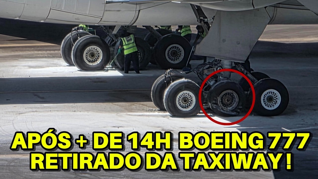 BOEING 777 DA LATAM RETIRADO DA TAXIWAY APÓS ABORTAR DECOLAGEM A 330 KMH EM GUARULHOS