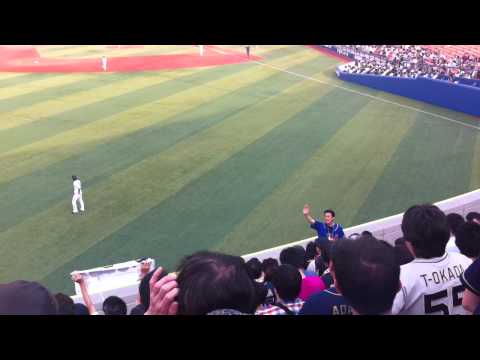 20140525　横浜対オリックス　ヘルマン初回二塁打