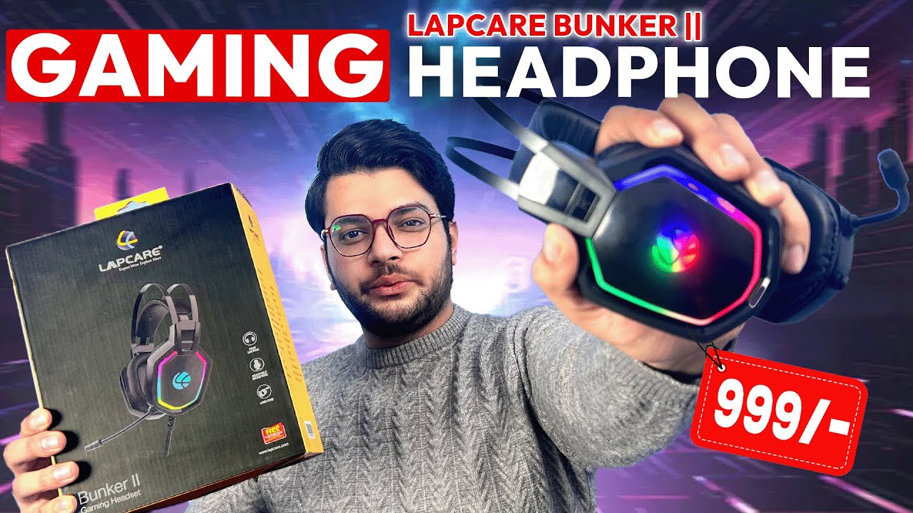 Lapcare Bunker II Gaming Headphones Review 🎧 Best Gaming Headset under 1000 ?