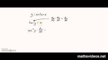 How to differentiate y=arctanx (Implicit differentiation method)