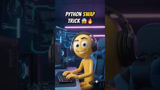 Python Swap Trick 🔥 | Swap Two Variables in One Line | Python Tips for Beginners #shorts #python