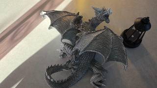 Miggley Dragon Tree Hugger Solar Garden Statue - 11 Inch Outdoor Dragon Decor