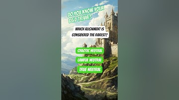 D&D Trivia | Which D&D Alignment Is the Rarest? #DnD #Alignment #Shorts