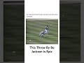 This Throw By Bo Jackson is Epic