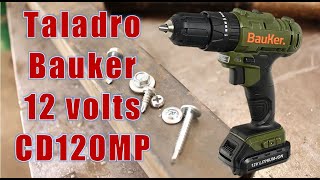 Review taladro inalambrico Bauker CD120MP - YouTube