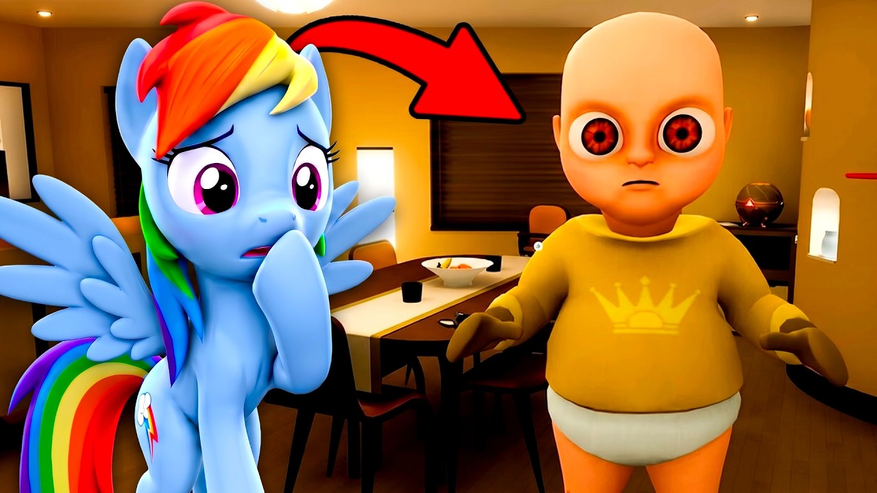 🦄Rainbow Dash Plays: The Baby in Yellow OBBY In ROBLOX!?