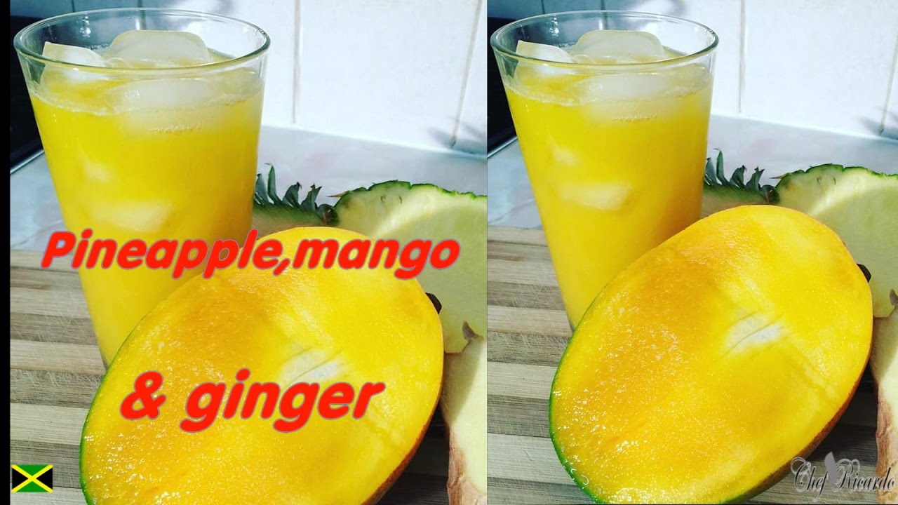 Pineapple,Mango & Ginger With Lime Served With Ice Recipes By Chef