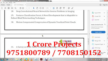 IEEE 2017-2018 Mphil Matlab Final Year Projects Topics Titles List - 1Crore Projects