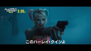 ハーレイ・クイン、エンジン全開で大暴れ！「世界でイチバンのワルは、このハーレイ・クインよ！」　映画『ハーレイ・クインの華麗なる覚醒　BIRDS OF PREY』特報