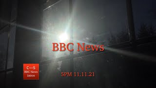 BBC News intro 5pm 11.11.21