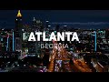 Atlanta by night, Georgia | 4K drone video