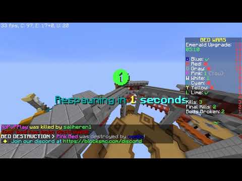 Minecraft Bedwars #1 სერია მოკლედ სერვერი გვაბაგიებს