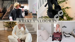 VLOGMAS \/ COME TO THE HAIRDRESSERS, CHRISTMAS DAY OUTFITS \& PACK WITH ME \/ Laura Byrnes