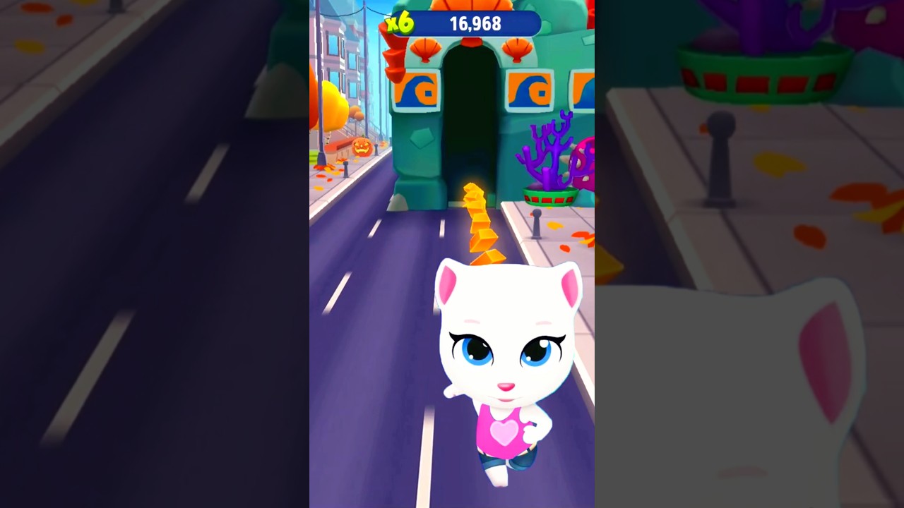 Talking Tom Gold Run 🌊 Angela vs Underwater World! 