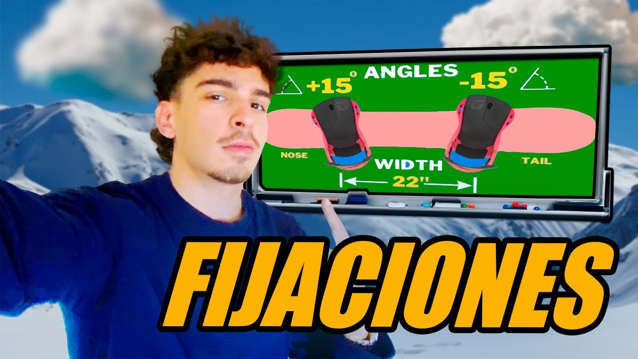 FIJACIONES SNOWBOARD: Guía de Separación y Angulación Explicados!!!🏂❅