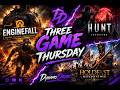RUST? ON A TRAIN??...KINDA! | THREE GAME THURSDAY | ENGINEFALL FIRST |