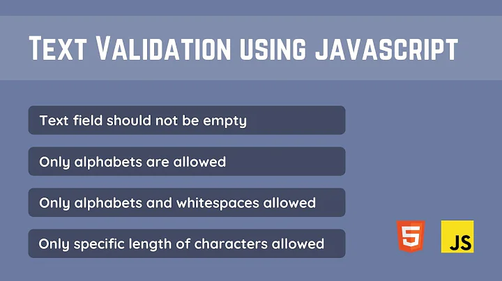 Alphabet or Text Validation In JavaScript | limit input size | only alphabets or white space allowed