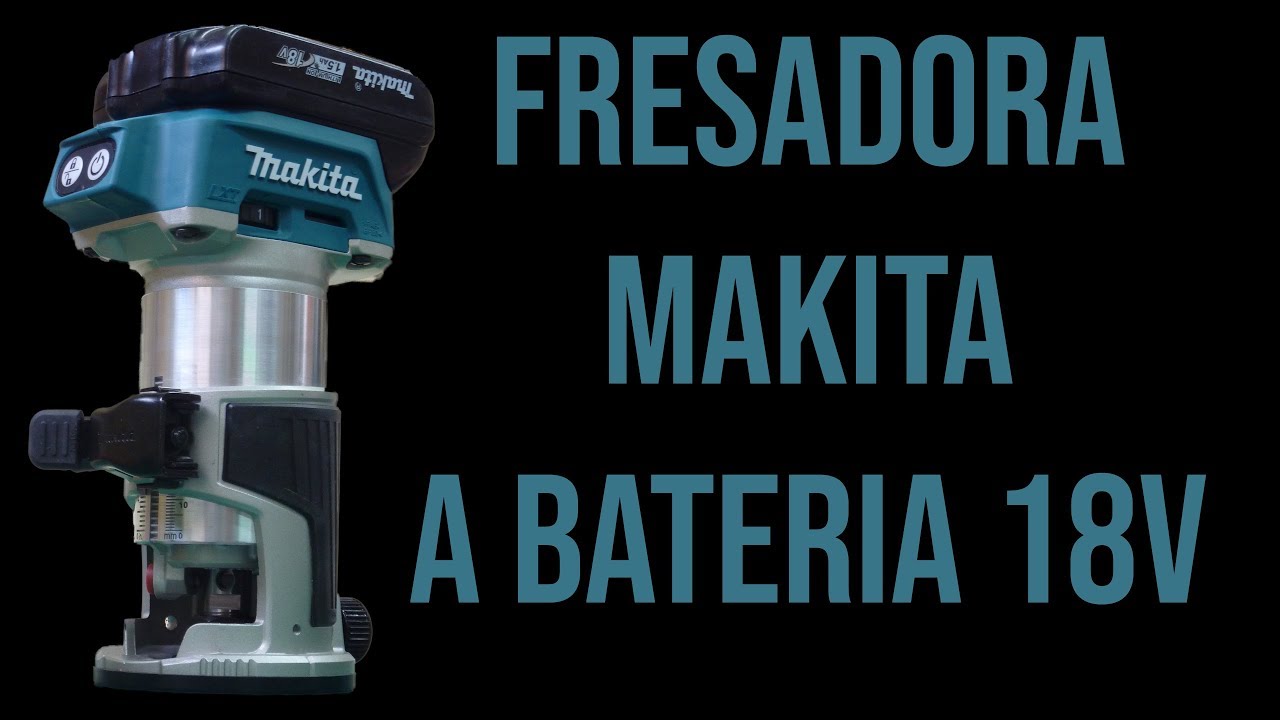 Fresadora Makita a batería 18V | Makita DRT50Z 18v router FULL REVIEW  cordless trim xrt01z - YouTube