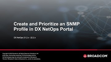 Create and Prioritize an SNMP Profile in DX NetOps Portal